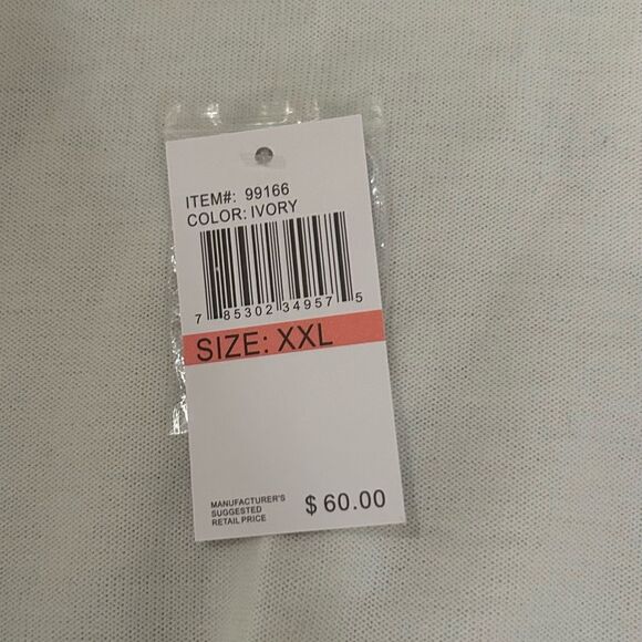 Spense Ivory White Rayon Blend Cardigan Sweater Size XXL NEW - Picture 11 of 12